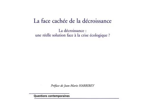 La face cachée de la décroissance